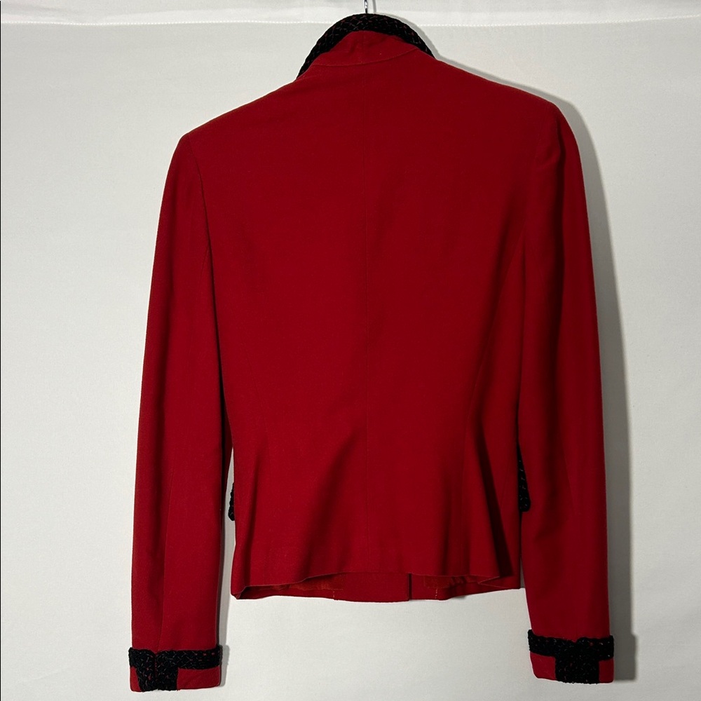 Source Unknown Scarlet Blazer with Ebony Accents - Picture 2 of 9